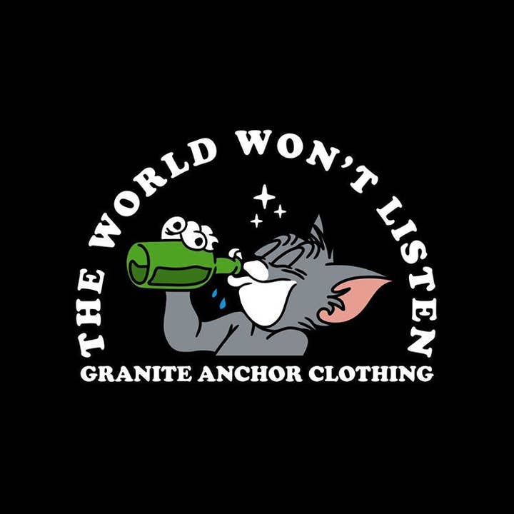 Sudadera con capucha World Won't Listen para venta al por mayor de Granite Anchor