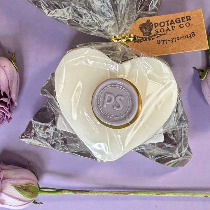 Französische Lavendelherzseife für den Großhandel von Potager Soap Company
