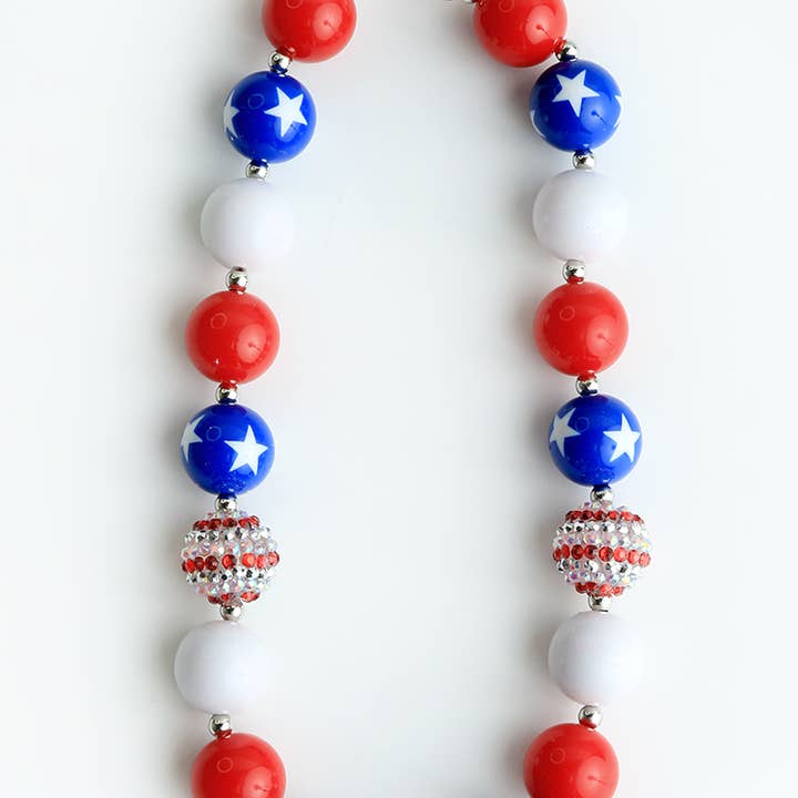 Collar de cuentas RWB para venta al por mayor de Sparkle Sisters by Couture Clips