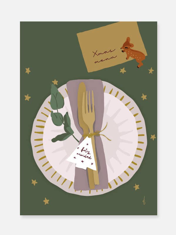 Biglietto di Natale Cena di Natale per la vendita all'ingrosso da parte di Studio Blits