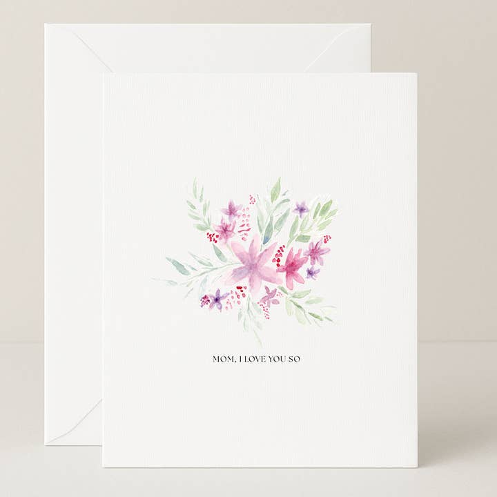 Mom, I Love You So Card for wholesale by Dear Friend Paper