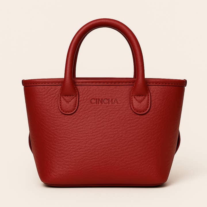 The Small Vegan Leather Go-Tote - Port for wholesale by Cincha