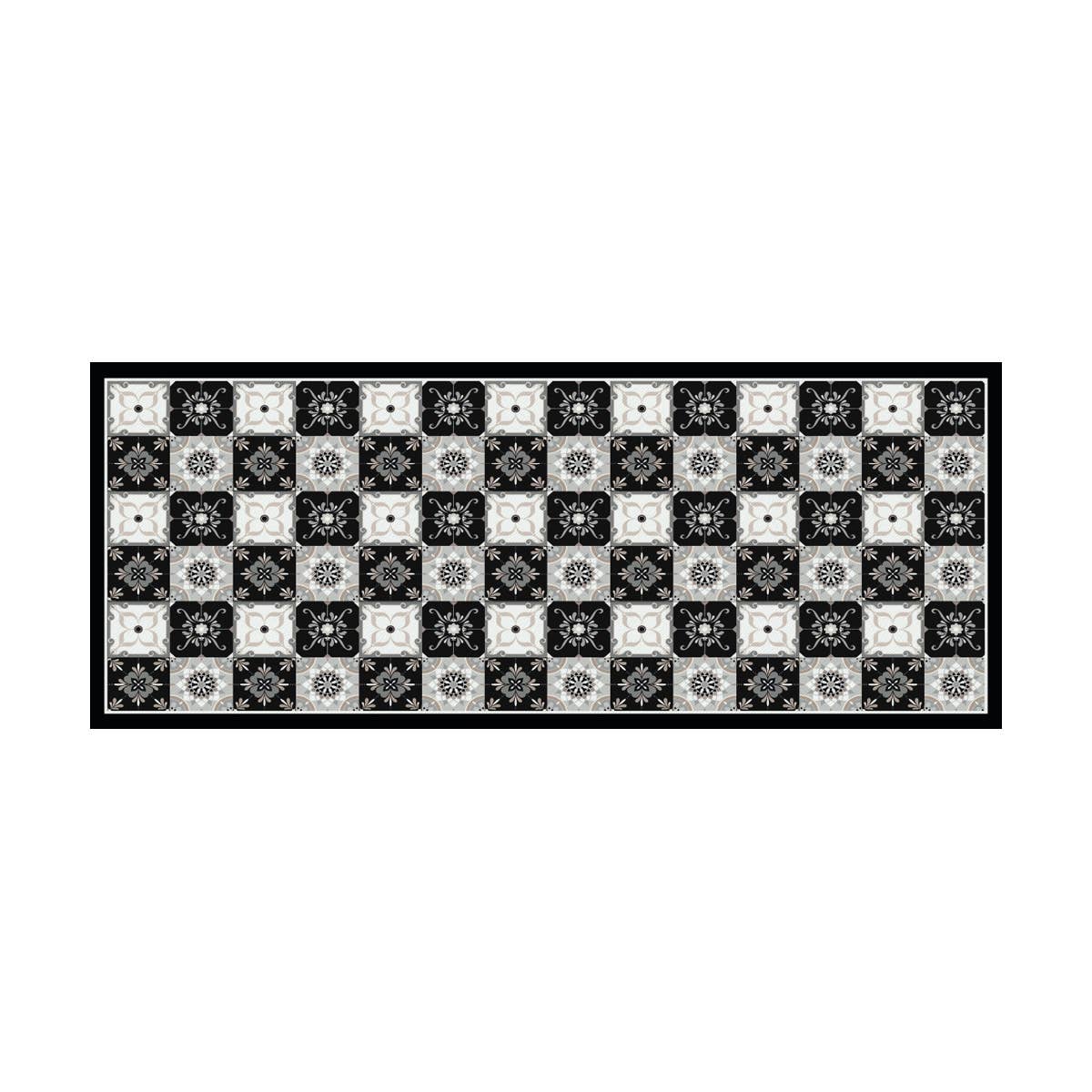 Davanti/Vía Deco Home - Vente Tapis de sol - Carreau de sol en vinyle Carreau gris classique0