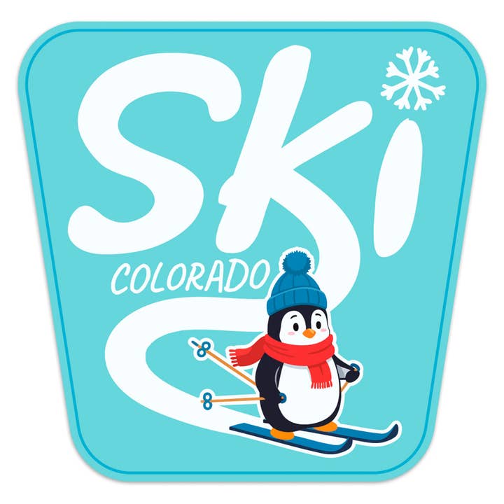 Pegatinas Mini de Vinilo de Pingüino Lindo para Niños de Colorado para Esquiar 20 uds para venta al por mayor de RetroPlanet
