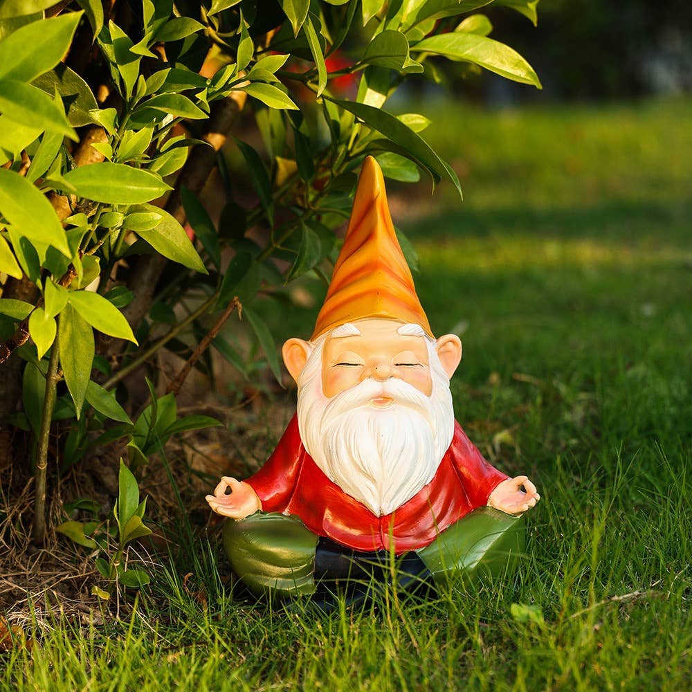 Liffy - Wholesale Tuinkabouter - Meditatie Tuinkabouter Hars Beeldje Buiten Tuindecoratie6