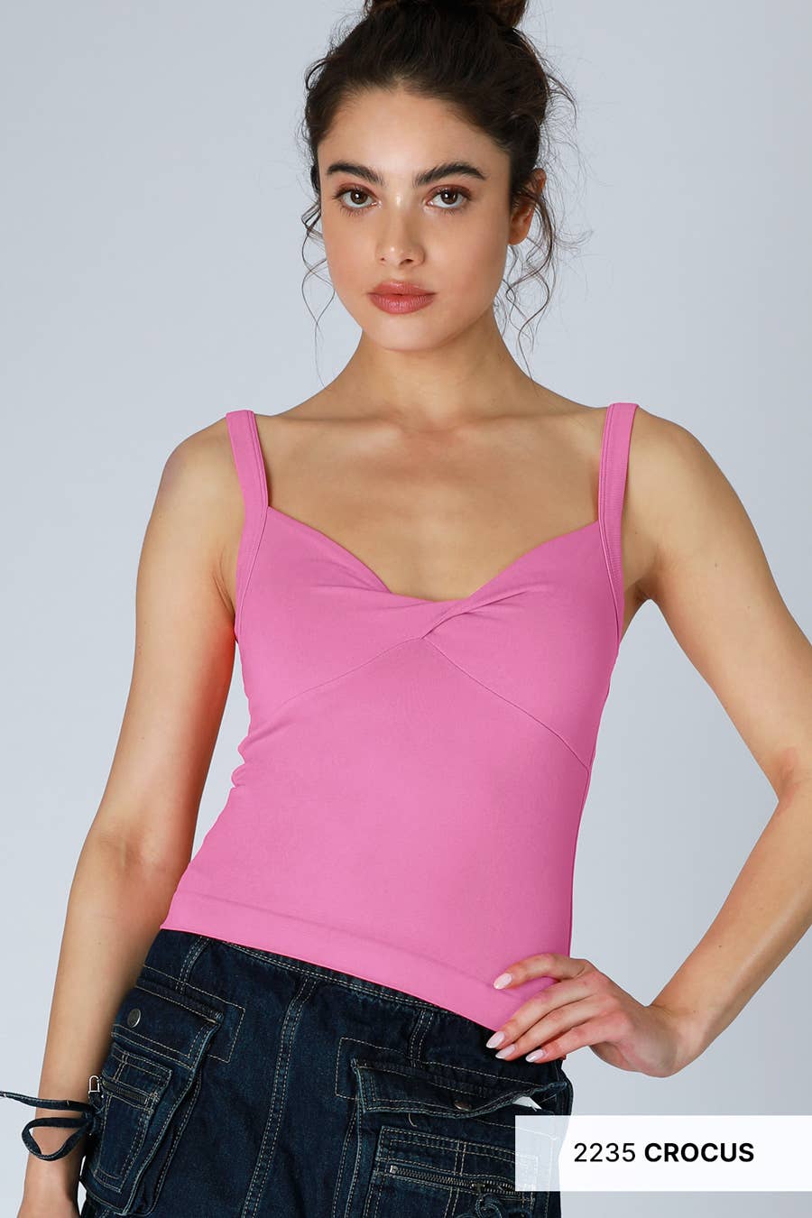 NIKIBIKI – wholesale Stickad topp - Dam – NS8383 - Dubbel Twist Top12