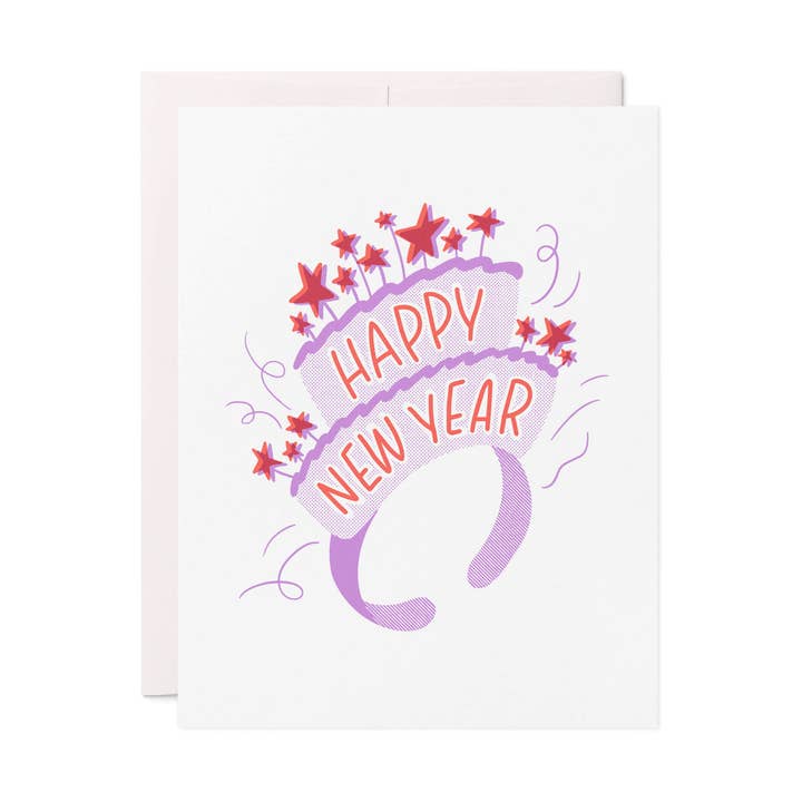 Carte typographique HNY Headband pour la vente par Friendly Fire Paper