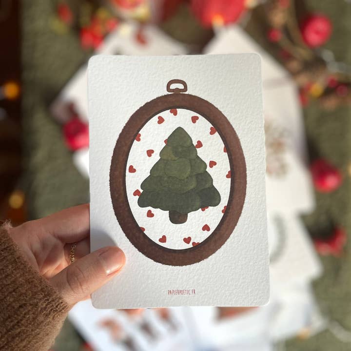 Papier Poetic - Wholesale Christmas Card - Postcard / Card "Tree Medallion"1