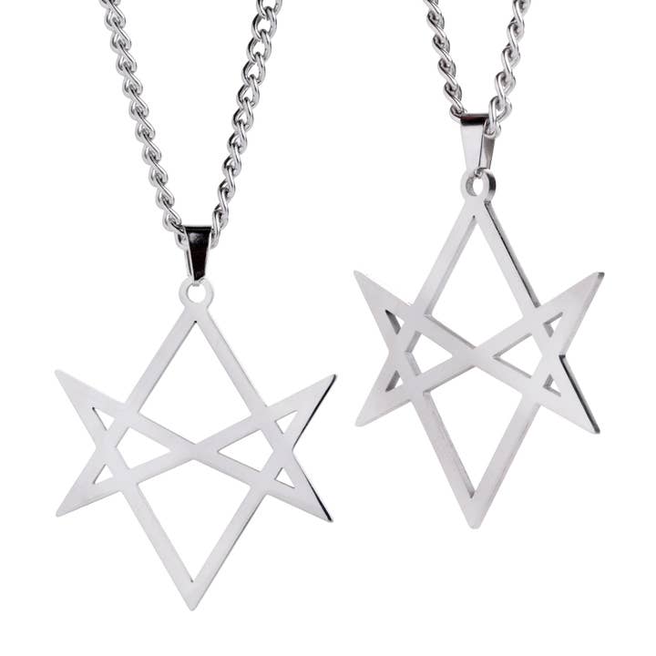 Zilveren halsketting met hexagram en hanger voor wholesale door Custom Plugs