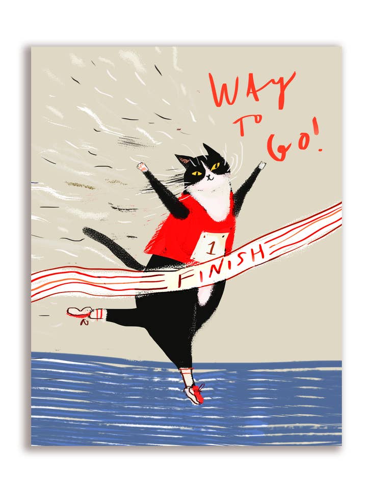 Goed gedaan - Gefeliciteerdkaart voor wholesale door The Dancing Cat