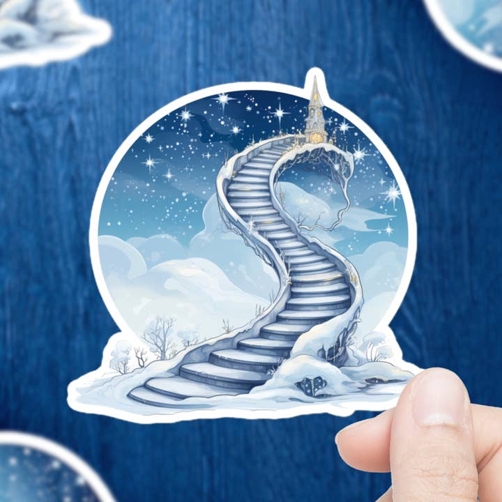 Mystisk vintertrappe klistermærke for engroshandel hos Mystical Clarity