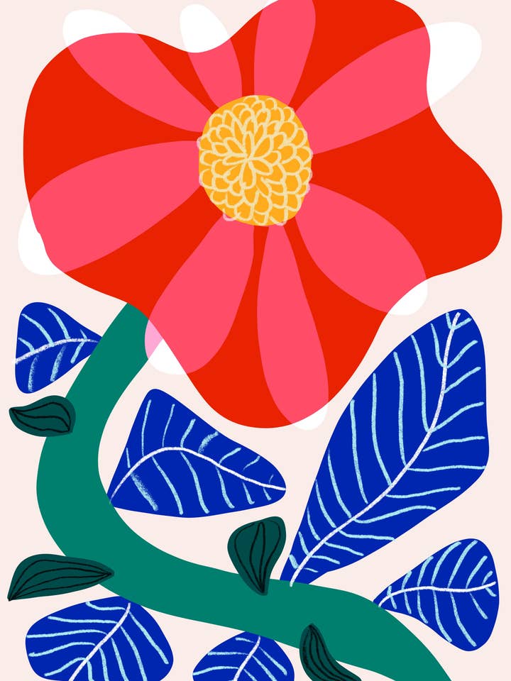 Estampa Fine Art Camelia por atacado de Teresa Rego