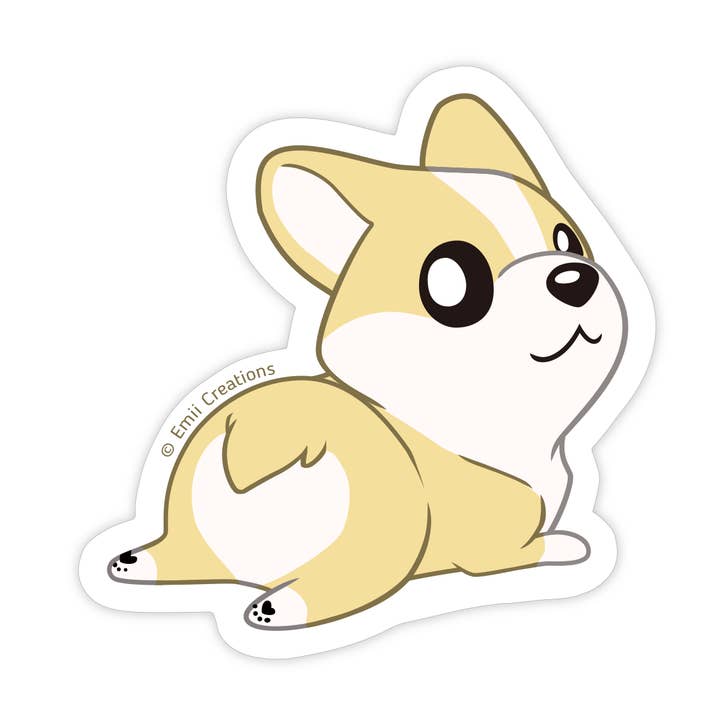 Hellbrauner Corgi-Hunde-Vinyl für den Großhandel von Emii Creations