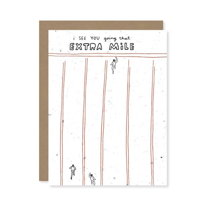 Extra Mile Plantable Wildflower Seed Card for wholesale by Thoughtful Human