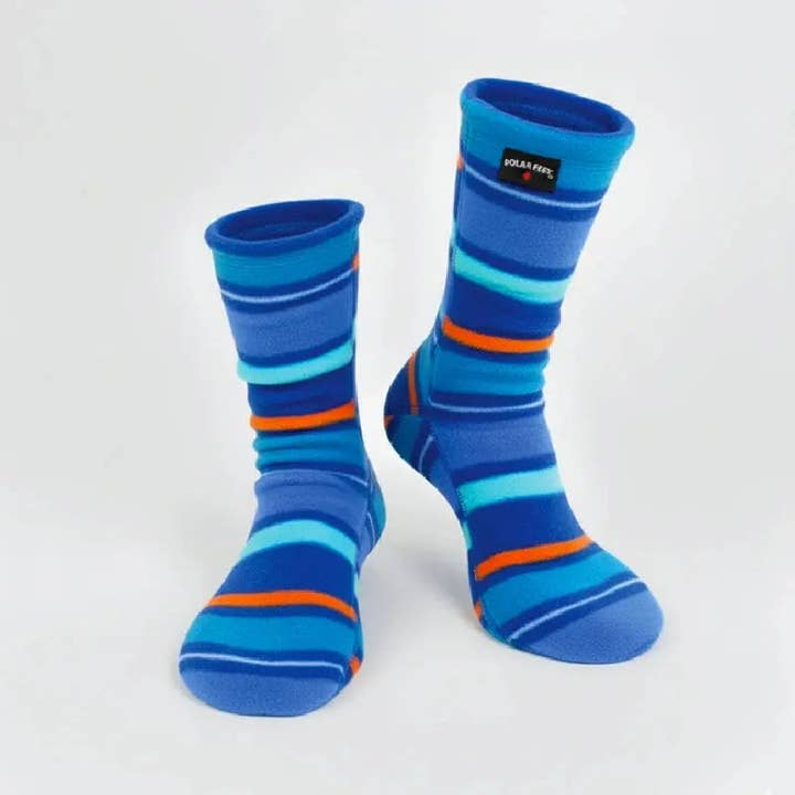 Polar Feet Fleece Socks - Jazz Stripes for wholesale by Polar Feet Ltd