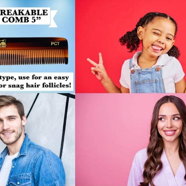 GENTS FINE GROOMING PRODUCTS - Wholesale Hair brush/comb - G.B.S PCT Pocket Comb Fine Toothed Dressing Comb 5"8