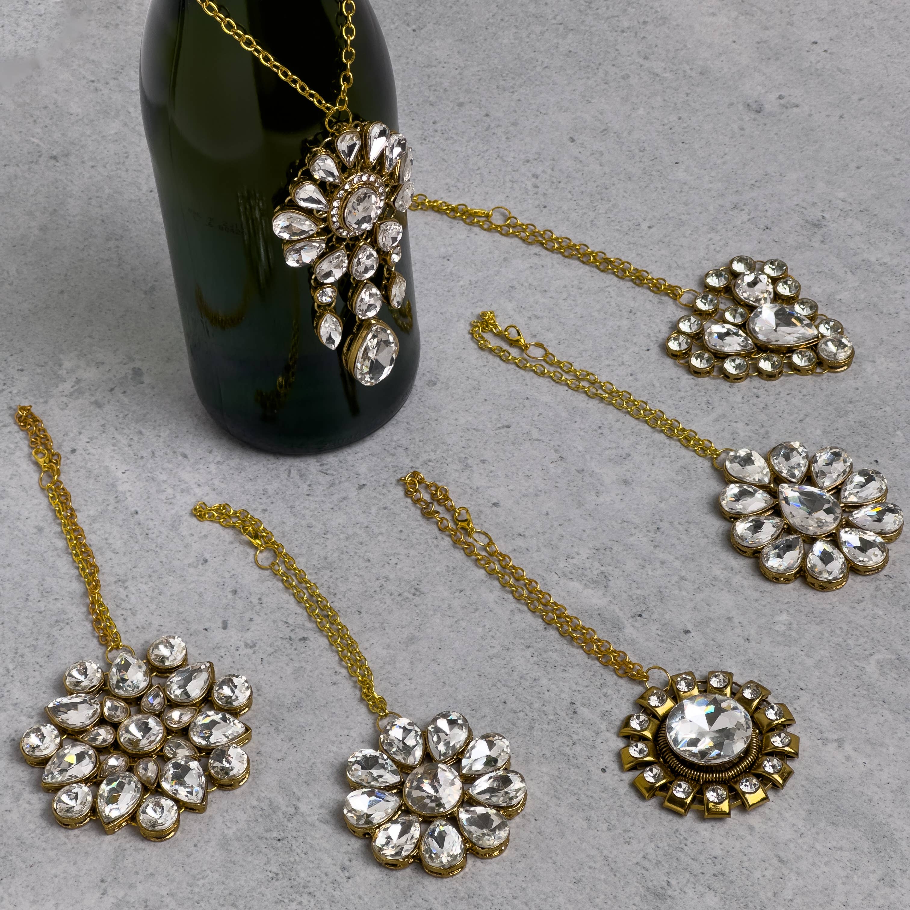 India Handicrafts Inc – wholesale Wine charm – Wine Bottle Charms, Asst.610