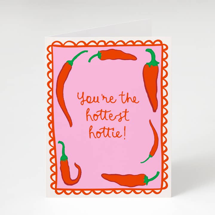 Hottest Hottie Greeting Card for wholesale by Bon Femmes