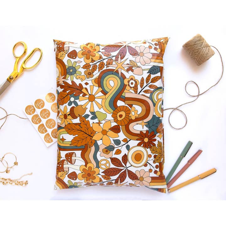 Buste in polietilene Hippie Vibes 12x15 per la vendita all'ingrosso da parte di Lucky Avocado