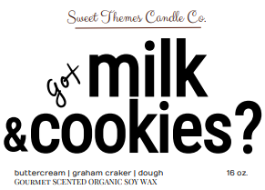 Sweet Themes Candle Co. - Wholesale Jar/Filled Candle - milk & cookies1