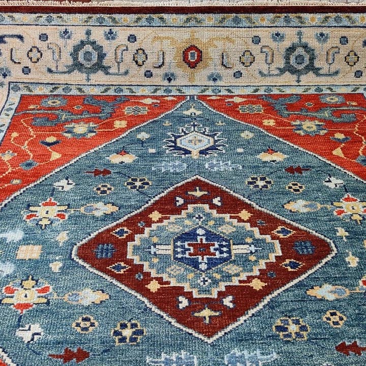 Banana Manor Rug Co. - Wholesale Area Rug - Alessia 8x10 Red & Ivory Medallion Oushak1