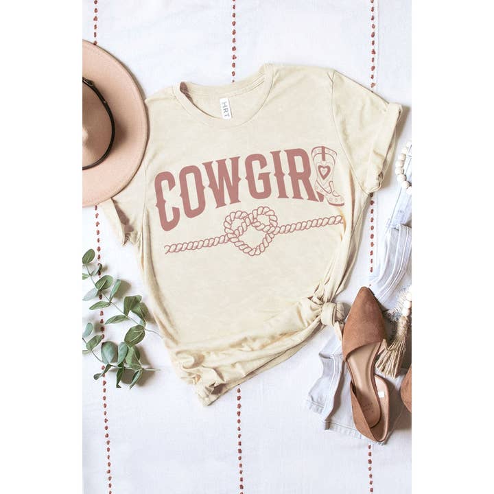 HRTandLUV - Wholesale Screen Printed T-Shirt - Women's - COWGIRL MINERAL GRAPHIC TEE