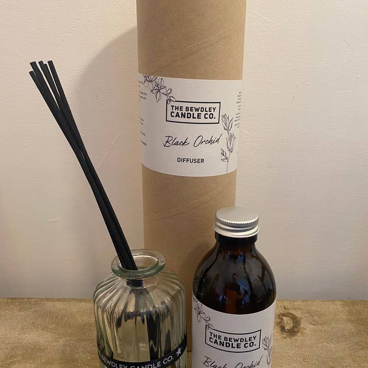 Black Orchid Room Diffuser 200ml for wholesale by The Bewdley Candle Co.