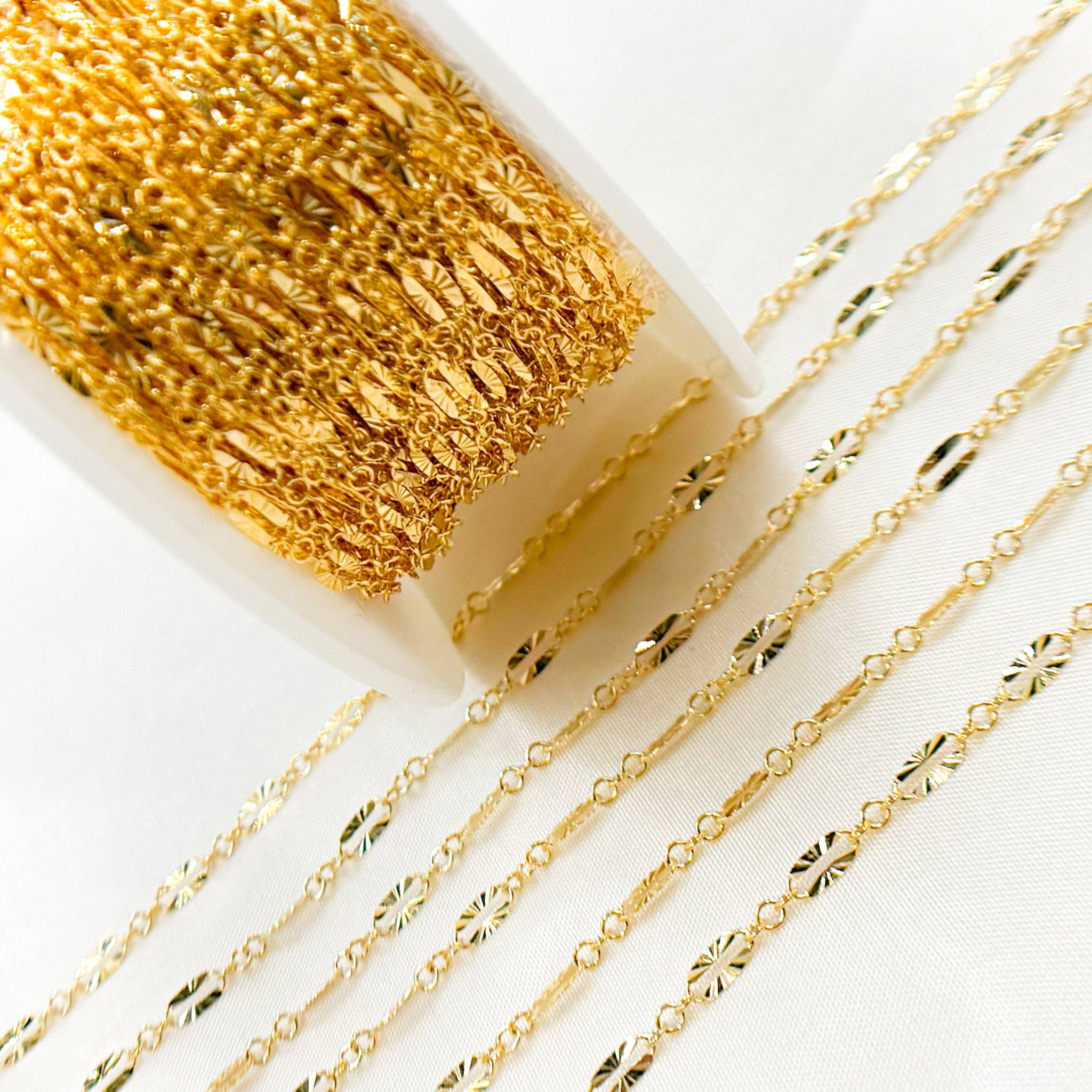 Tresor Jewelry Inc. - Wholesale Link & Chain Necklace - 163SBSFGF. 14K Gold Filled Diamond Cut Marina Link Chain3