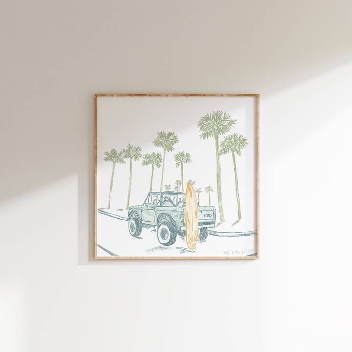 MFMDESIGNS – wholesale Art print – SUMMER BRONCO2