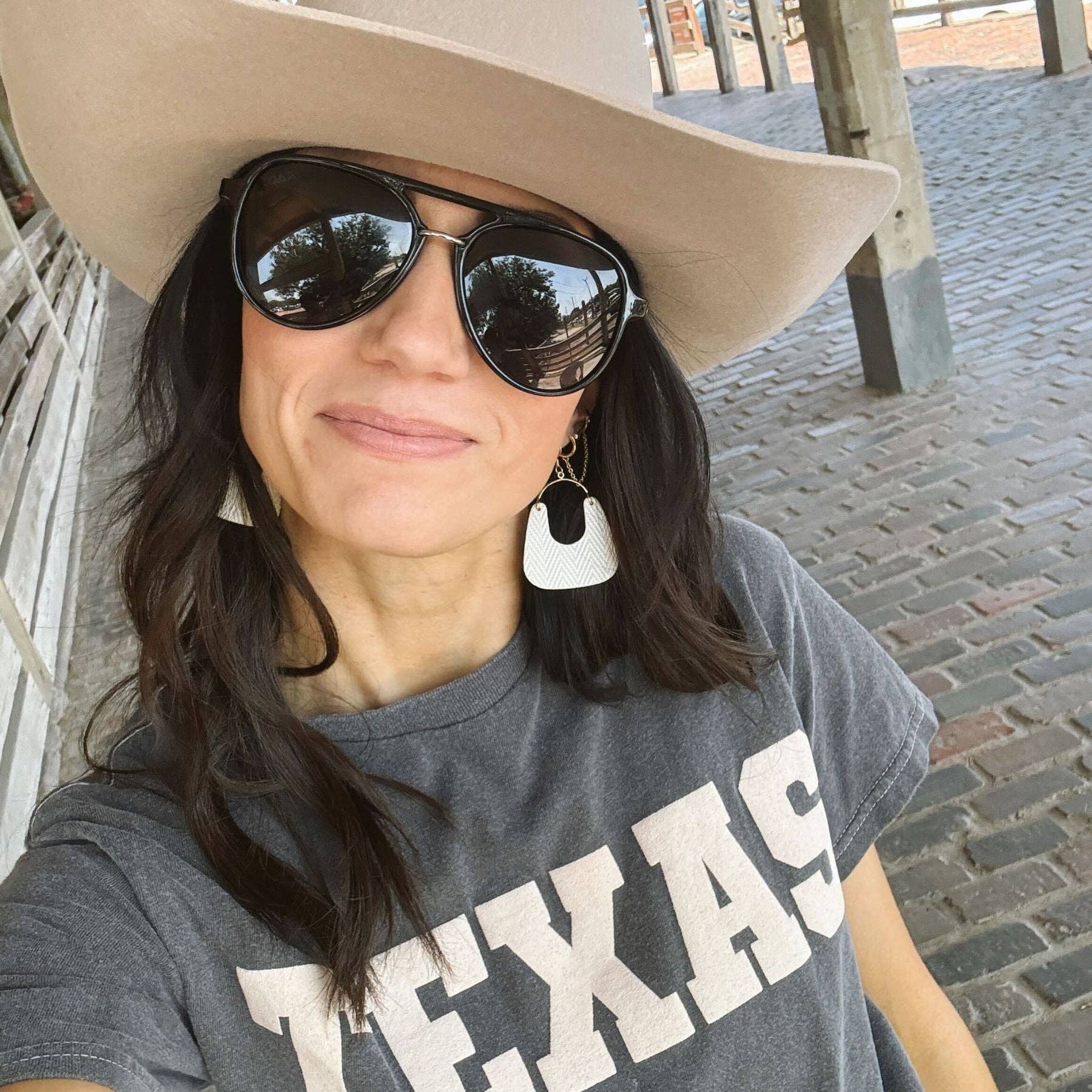 Nickel and Suede - Venta al por mayor Pendientes colgantes - Soft Pearl Noras5