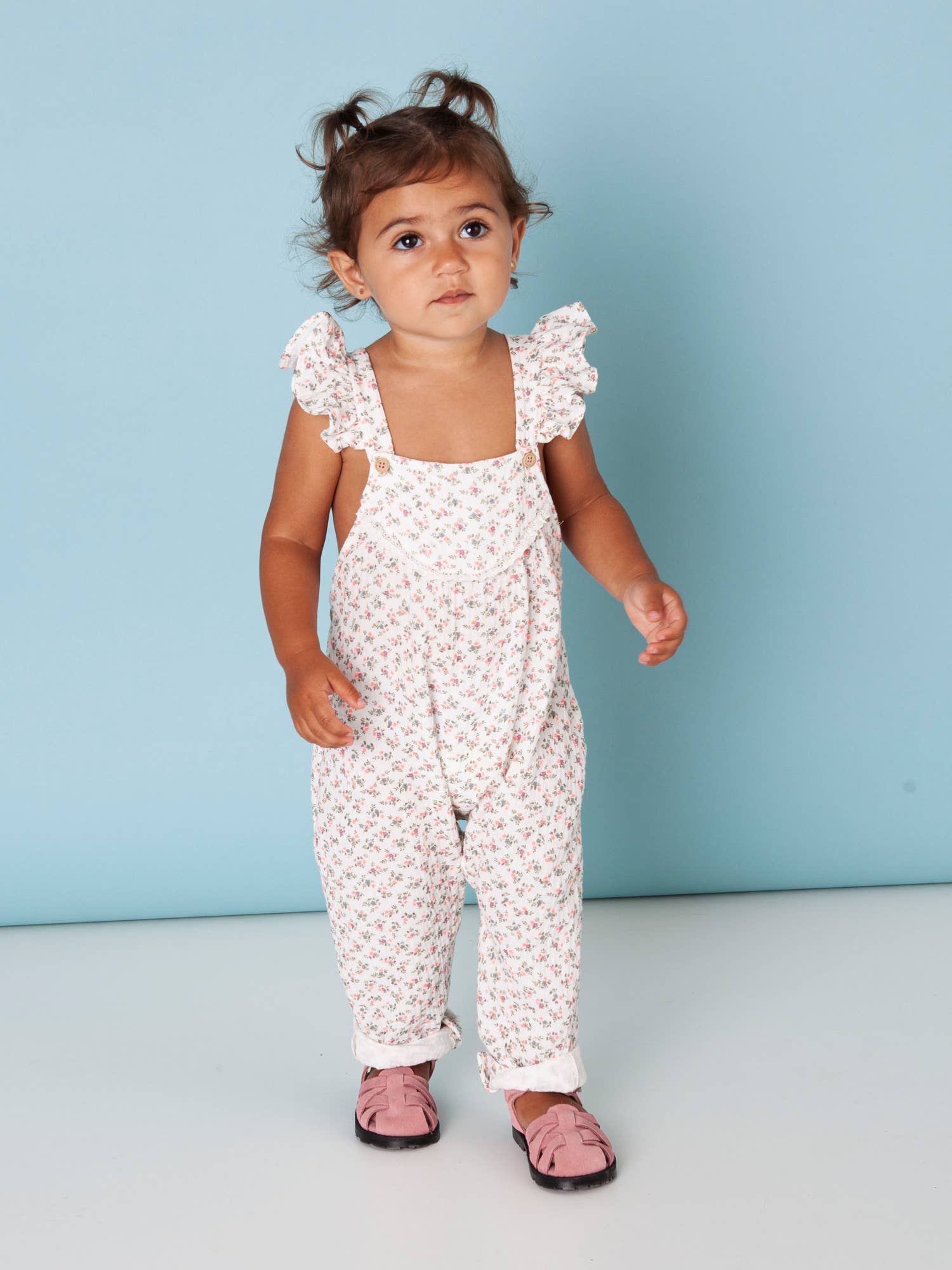 Off White Liberty Baby Floral Jumpsuit S43523-B for wholesale on Faire1
