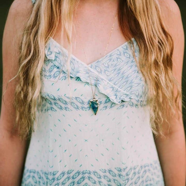 Salt and Sparkle - Wholesale Pendant/Charm Necklace - Arrowhead Crystal Necklace4