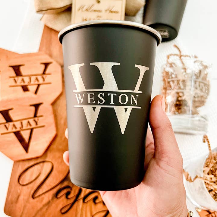 Mae Designs LLC - Wholesale Insulated Mug/Tumbler - Custom Engraved Pint Cup9