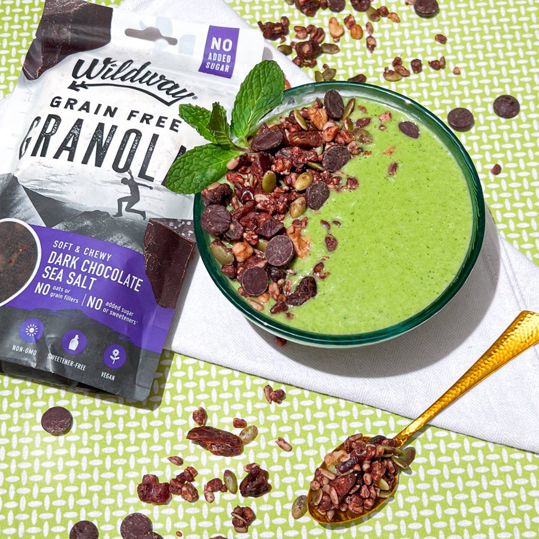 Wildway - Vendita all'ingrosso Muesli - Granola senza cereali - Sale marino al cioccolato fondente, 8oz3