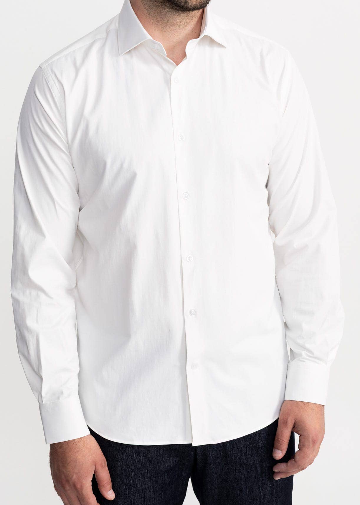 De IONESCU - Wholesale Button Down Shirt - Men's - The "Peles" Egyptian Cotton Shirt - Ecru4