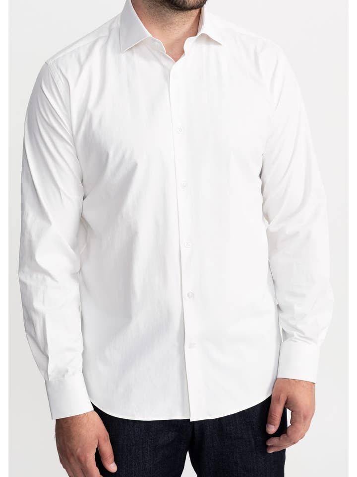 De IONESCU - Wholesale Button Down Shirt - Men's - The "Peles" Egyptian Cotton Shirt - Ecru4