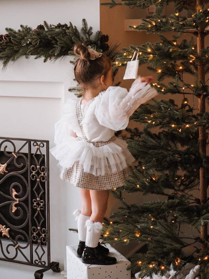 Petite Maison Kids - Venta al por mayor Vestido - Niños - Conjunto de blusa y falda Vera Tweed11