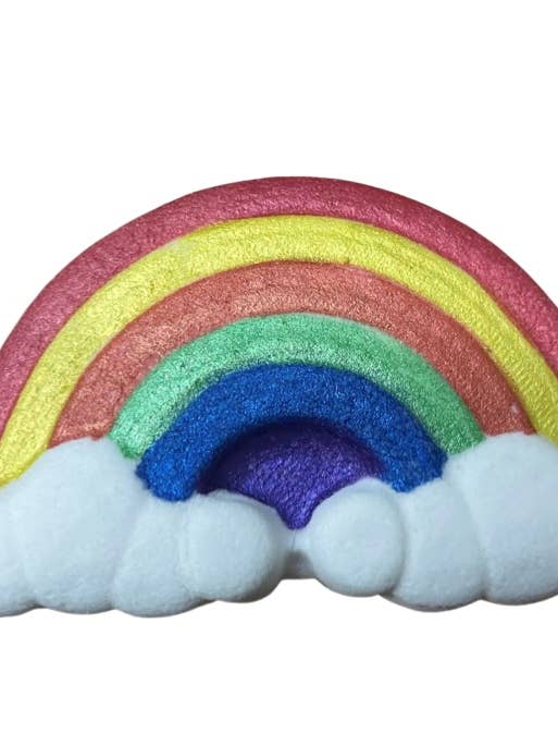 Rainbow Bath bomb for wholesale by OMGoodness Soaps