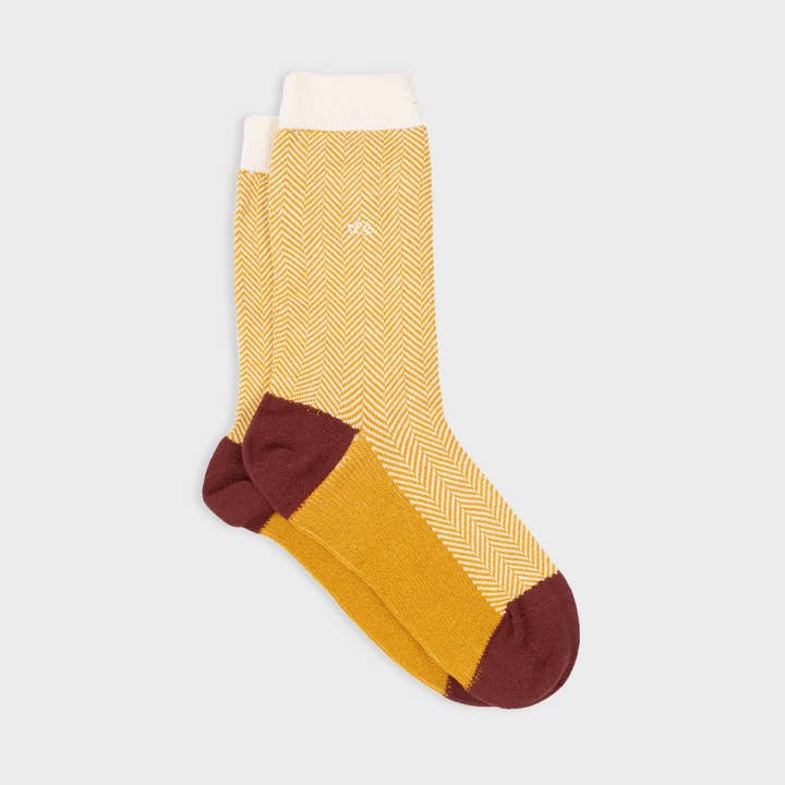 Chevron Dune Combed Cotton Socks for wholesale by BILLYBELT