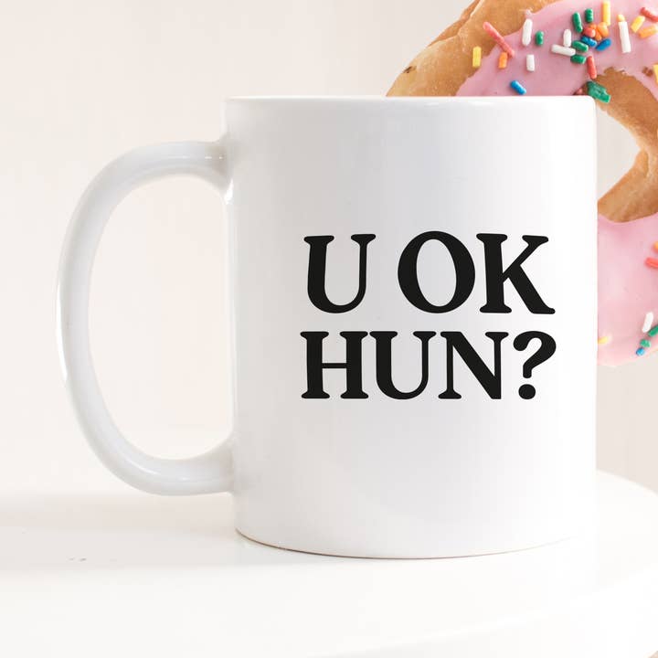 Sarah Hurley - Wholesale Coffee Mug - U OK Hun? Graphic Quote Mug0