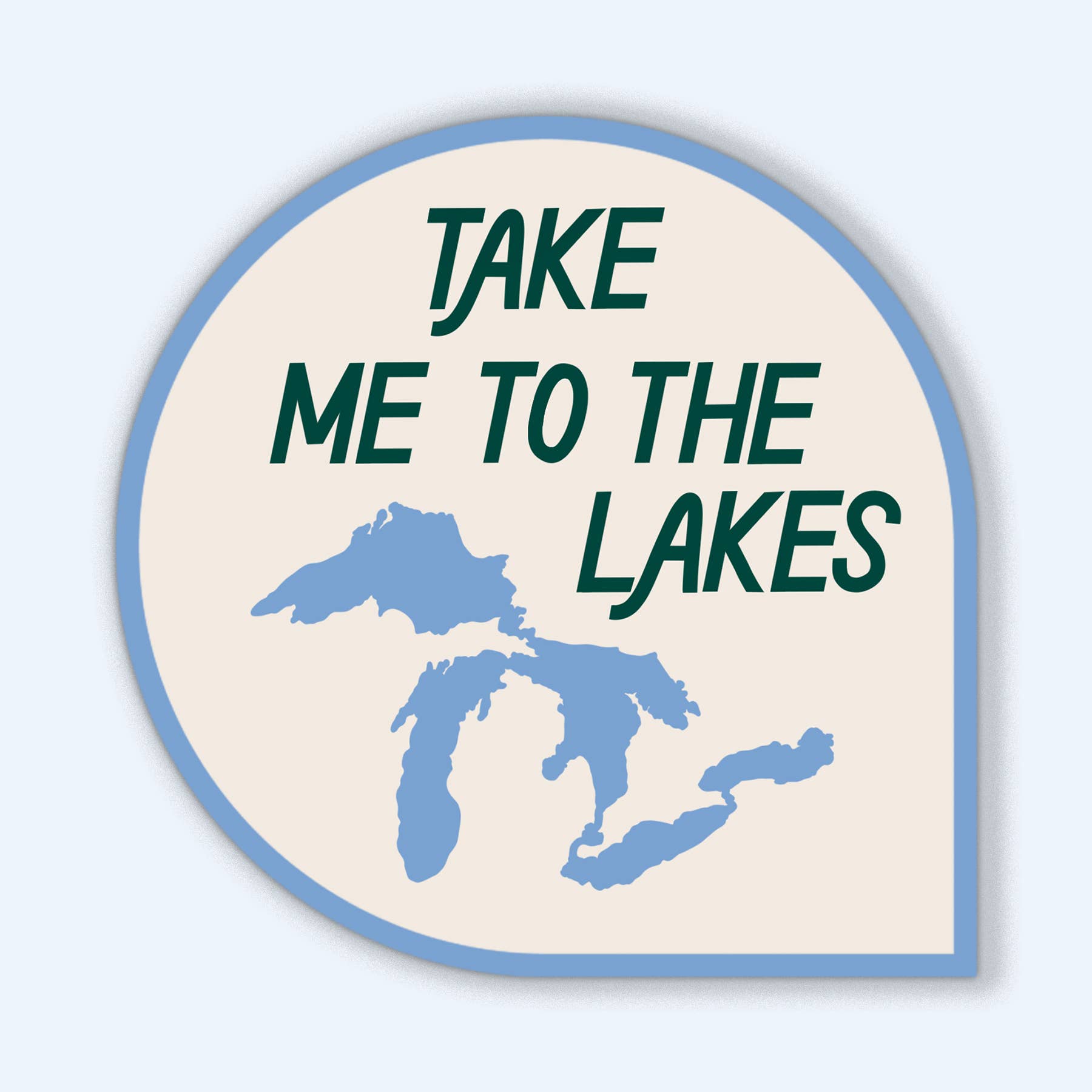 Just Follow Your Art - Wholesale Sticker - The Lakes Sticker | Great Lakes, MI Stickers1