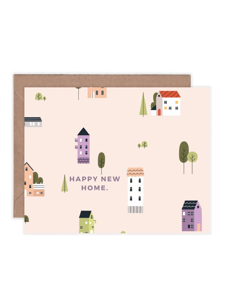 Happy New Home Greeting Card for wholesale by Soulscribe