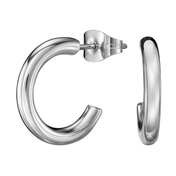Traveler Hoop Earrings - 3/4 Hoop - Stainless Steel for wholesale by Hollander Jewels B.V.
