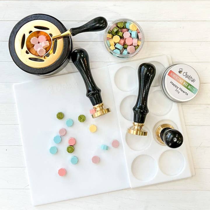 Honey Bee Stamps - Wholesale Wax Melt - Happy Hearts - Wax Seal Melts1