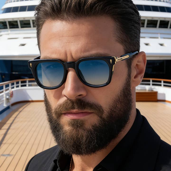 Herresolbriller med firkantet stel til kørsel og udendørs solbeskyttelse for engroshandel hos MoodGold