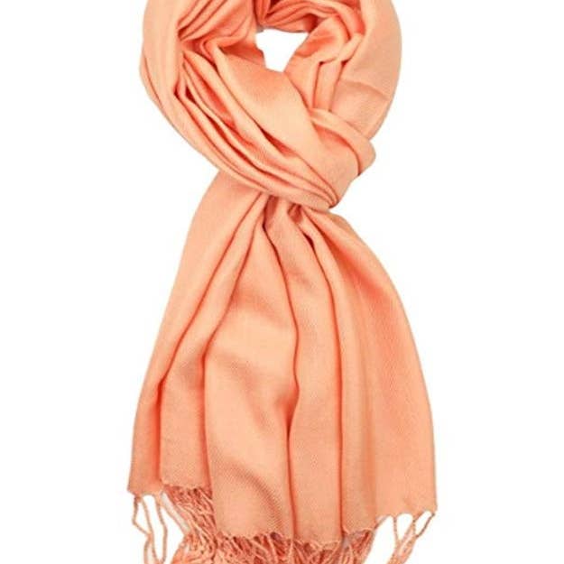 Jasper Trading LLC – Engroshandel Tørklæde - Dame – C57 - ét stykke fersken farve mode Pashmina sjal tørklæde