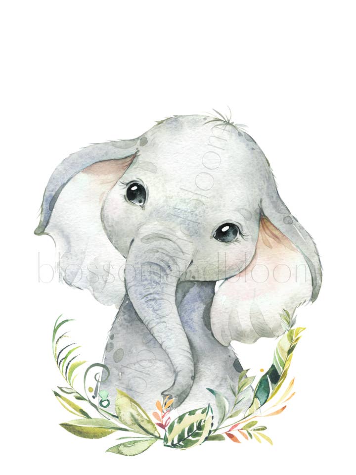 Watercolor Elephant for wholesale by Blossom & Bloom