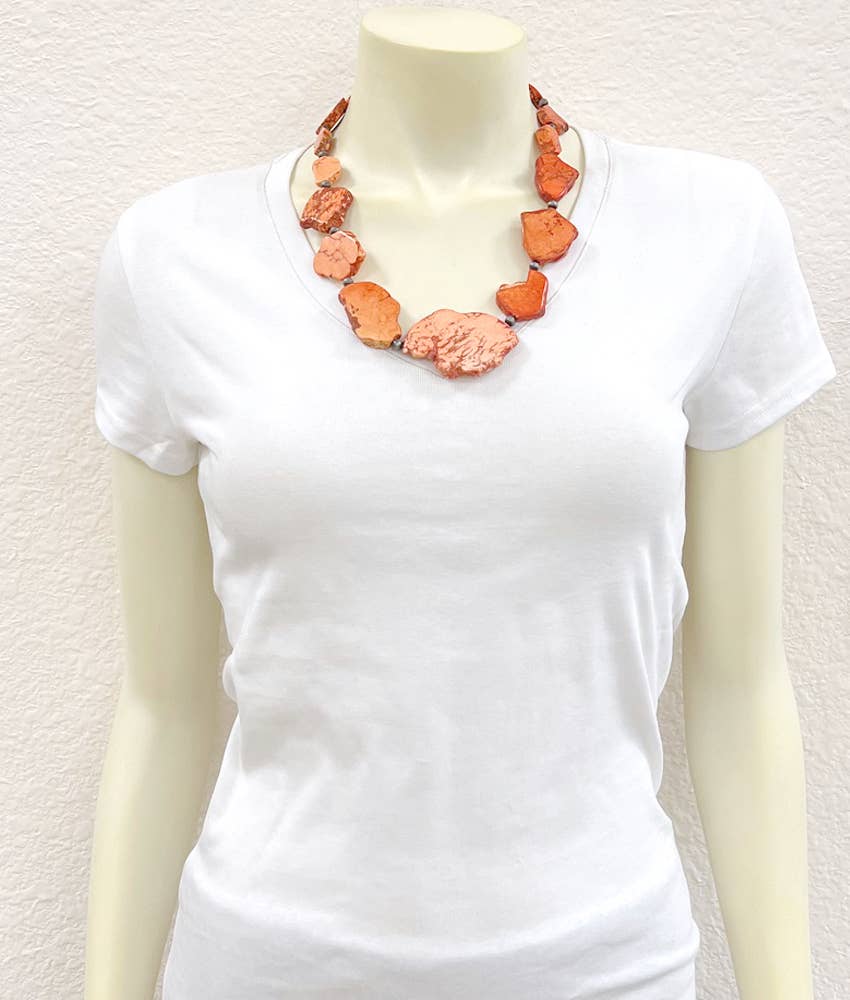 ISAC Trading Inc - Vendita all'ingrosso Collane di perline/perle - 739175, Collana Artigianale a Lastra1