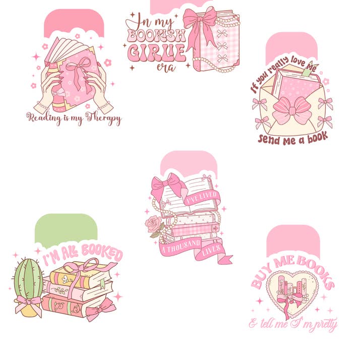 Magnetische bladwijzer | Bookish Coquette Girly voor wholesale door Nug&Carol Design