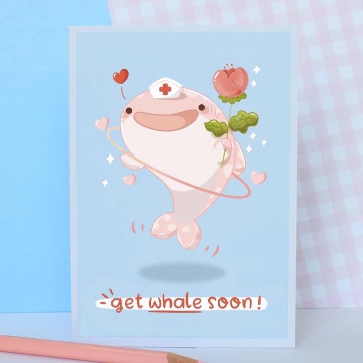 Planet612 - Wholesale Get Well Card - Get Well Soon, Kawaii Recovery Card,Speedy Recovery Card